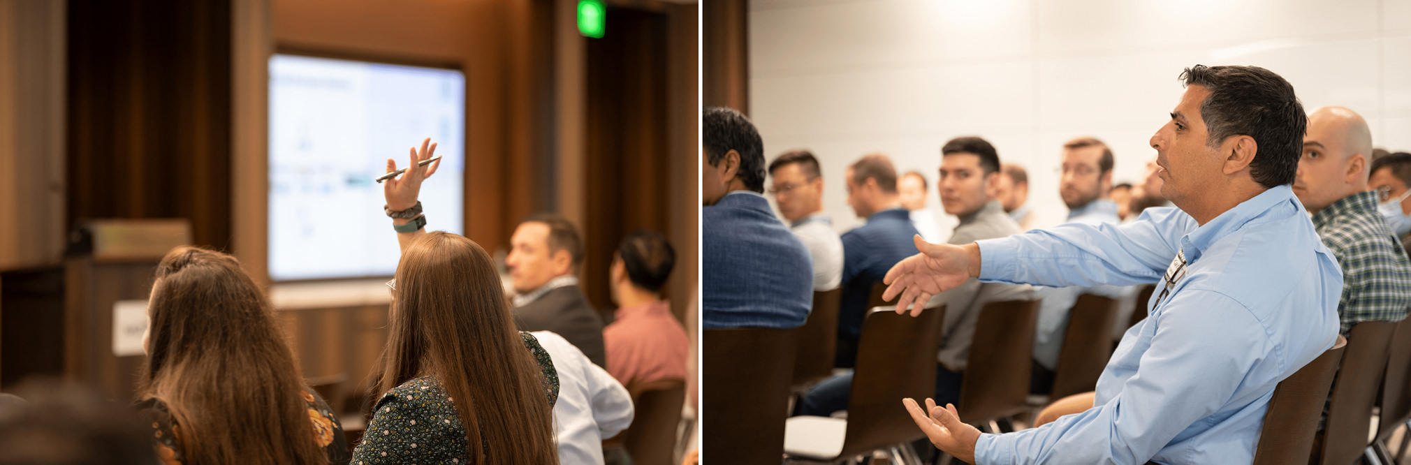 Photos of audience at Houston Seeq event