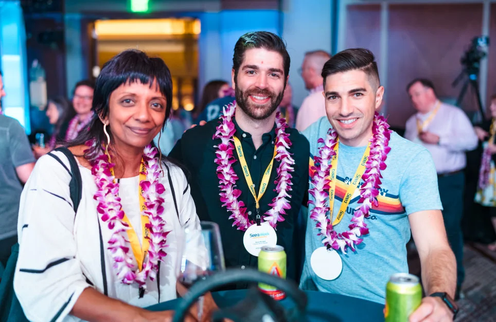 Seeq team in an event