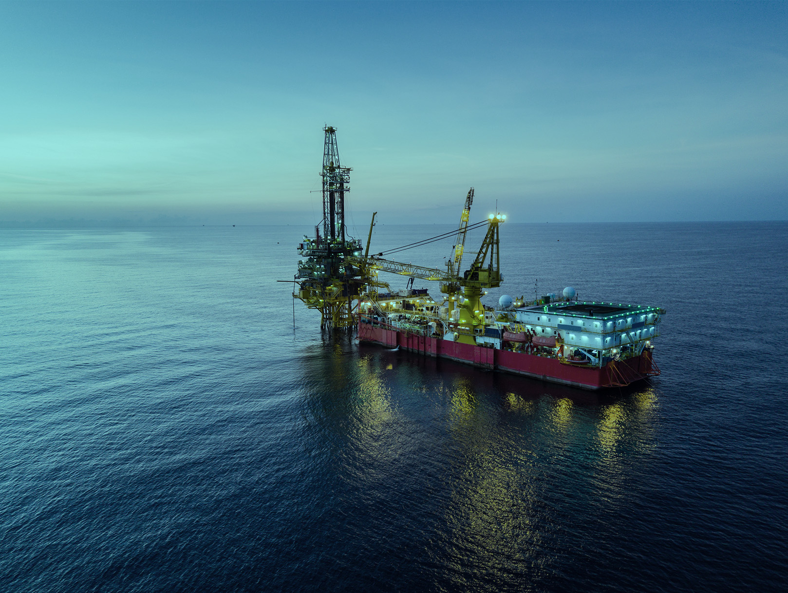 Barge Oil Rig