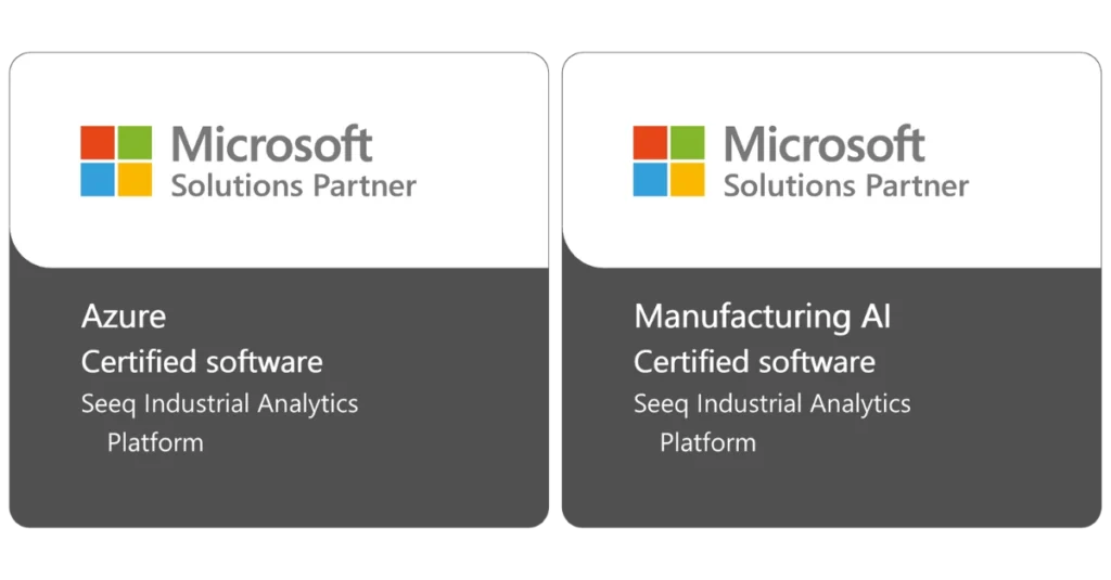 Microsoft Solutions Partner certification badges for Seeq