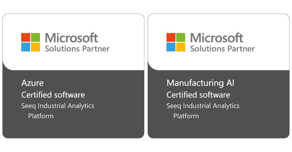 Microsoft Solutions Partner certification badges for Seeq